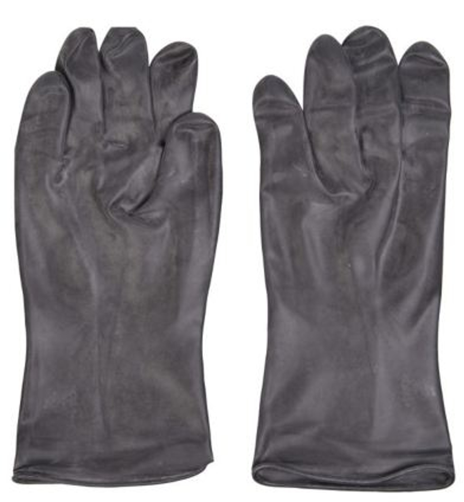 Belgium Black Rubber Gloves Size: M