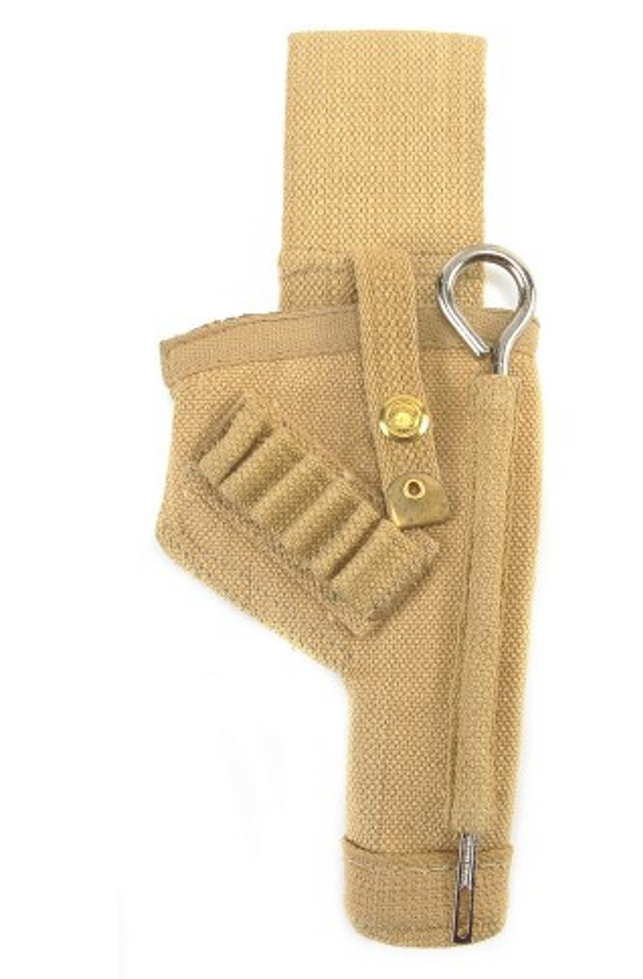British Tanker 38 Webley Canvas Holster w/Shell Loops & Cleaning Rod Marked JT&L 1940