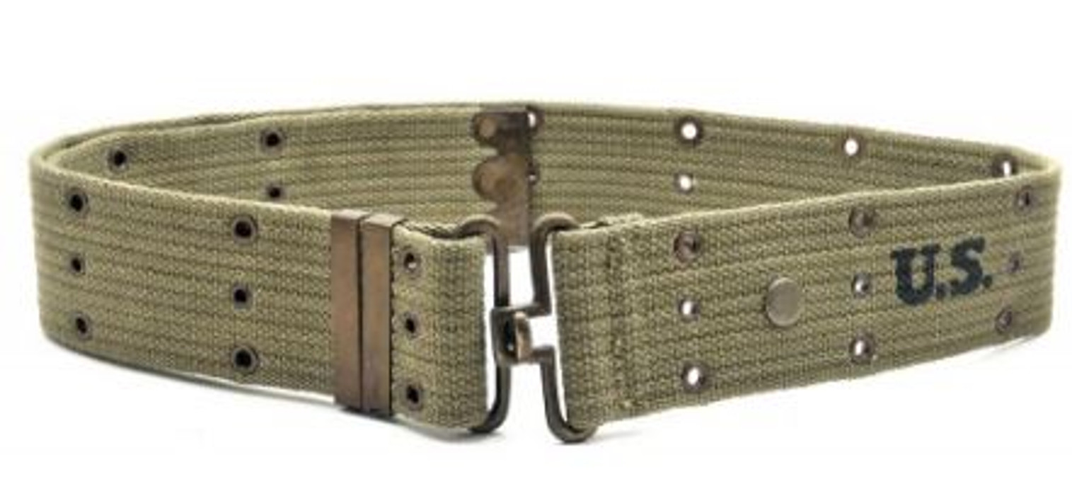 XXL WW2 U.S. M1936 Pistol Belt LT OD marked JT&L 1943 XXL will fit 40" to 74" waist