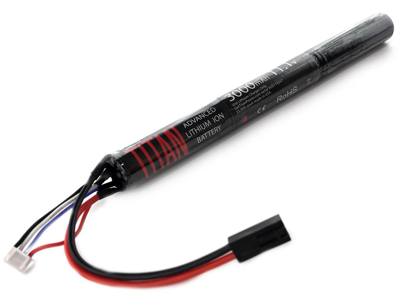 Titan Power 11.1v 3000mAh 16C Stick Type Li-Ion Battery (Connector: Small Tamiya)