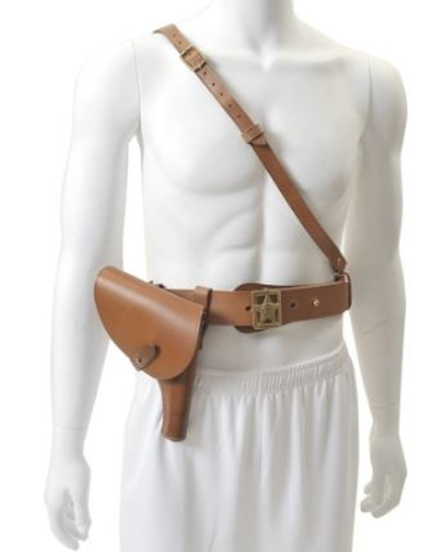 Soviet Officers Belt, Chest Strap & Nagant Holster