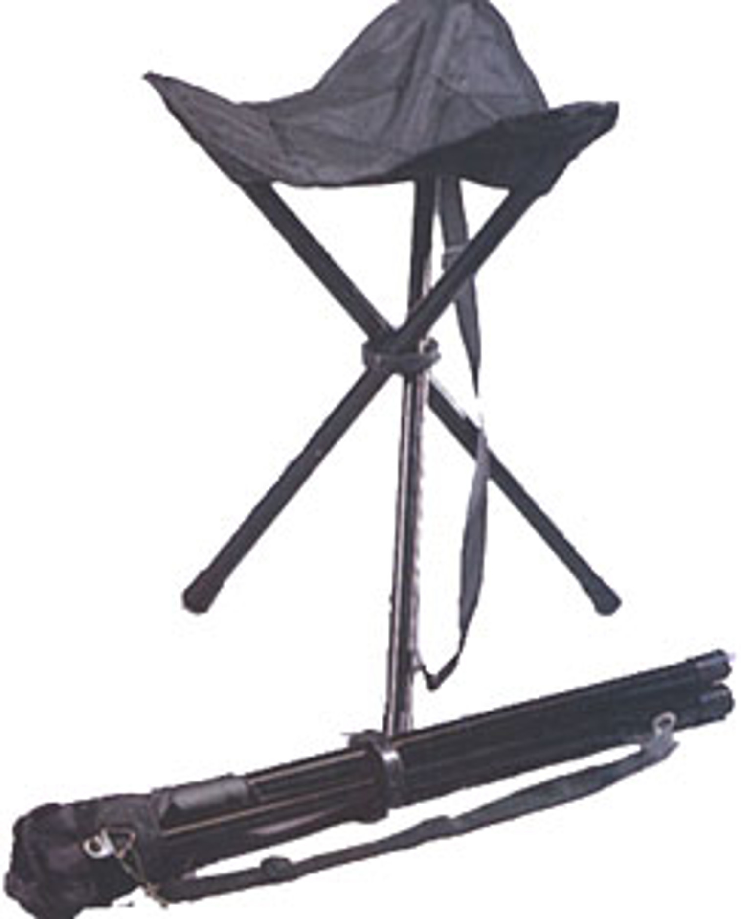 Rothco Collapsible Stool With Carry Strap - Black