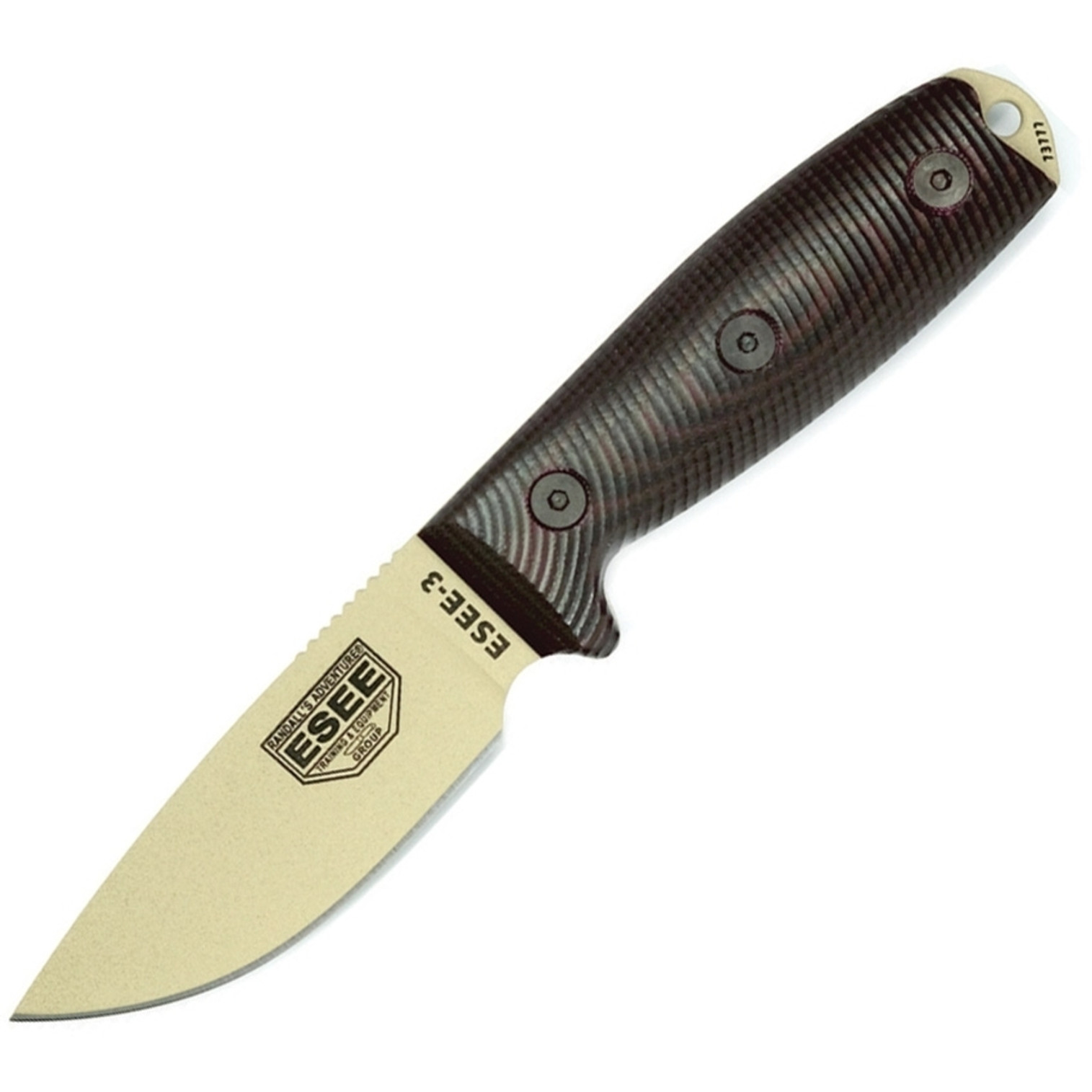 Esee-3 Desert Tan Blade Blood