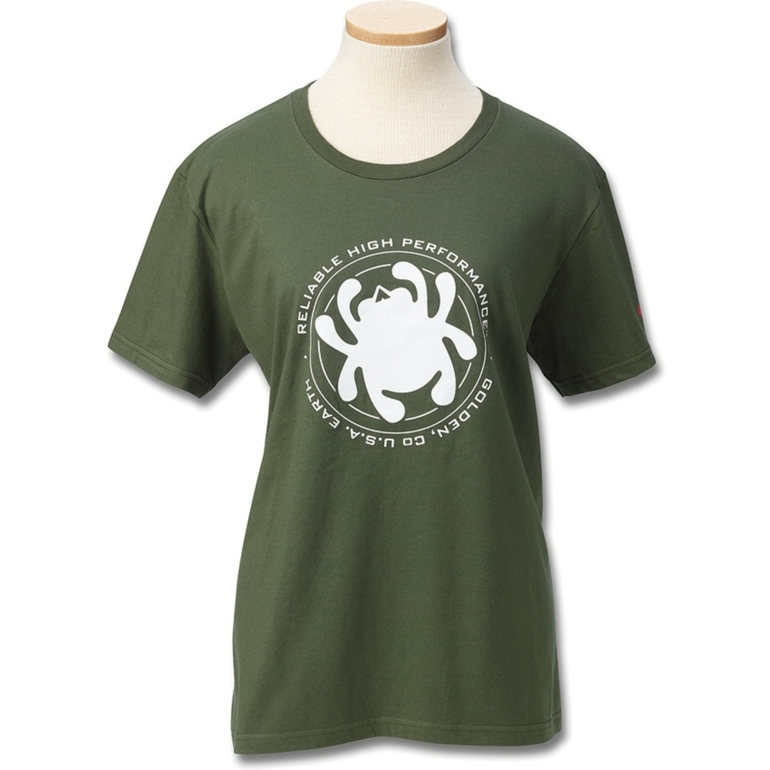 Womens T-Shirt Green Bug S