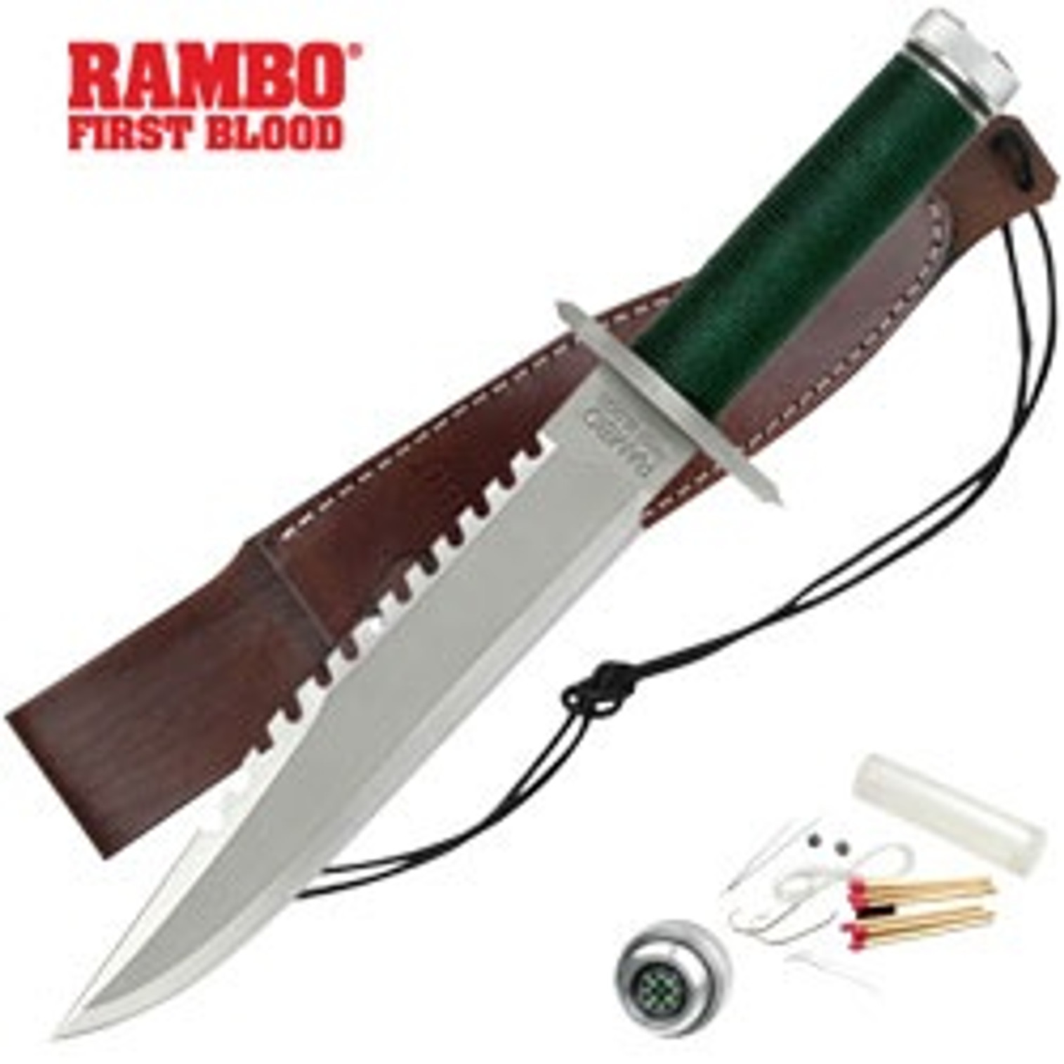 RAMBO knife First Blood Part II Standard Edition with survival kit, 9294
