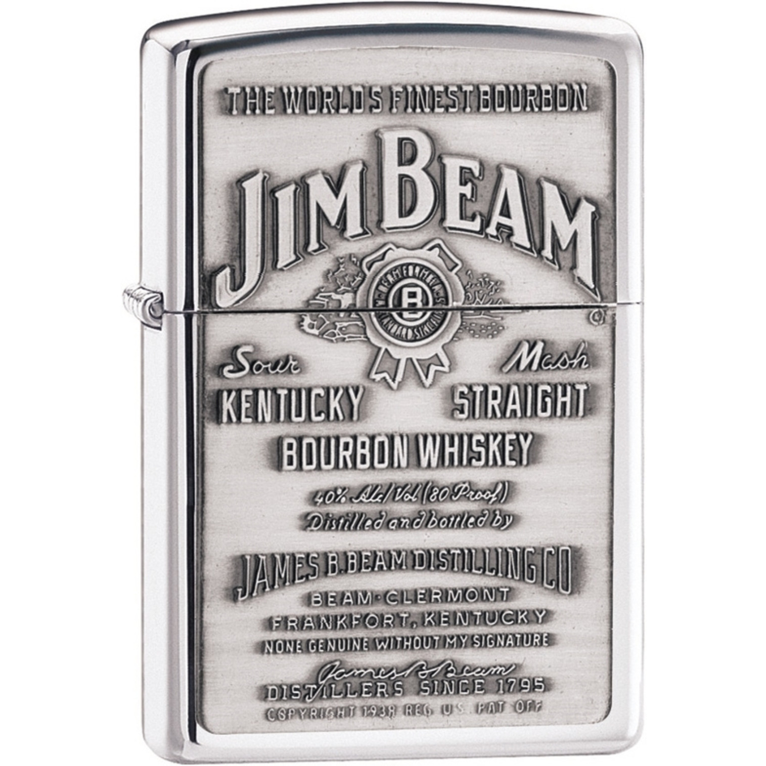 Jim Beam Pewter Emblem