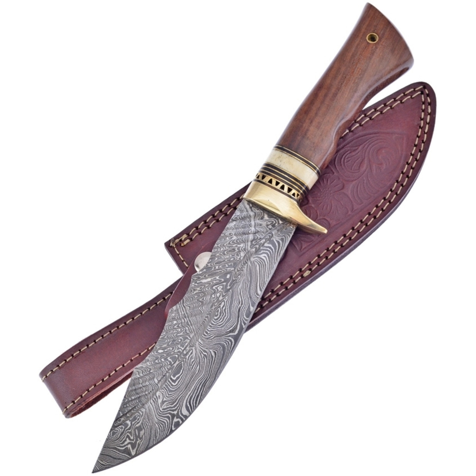 Fixed Blade Walnut Pakkawood