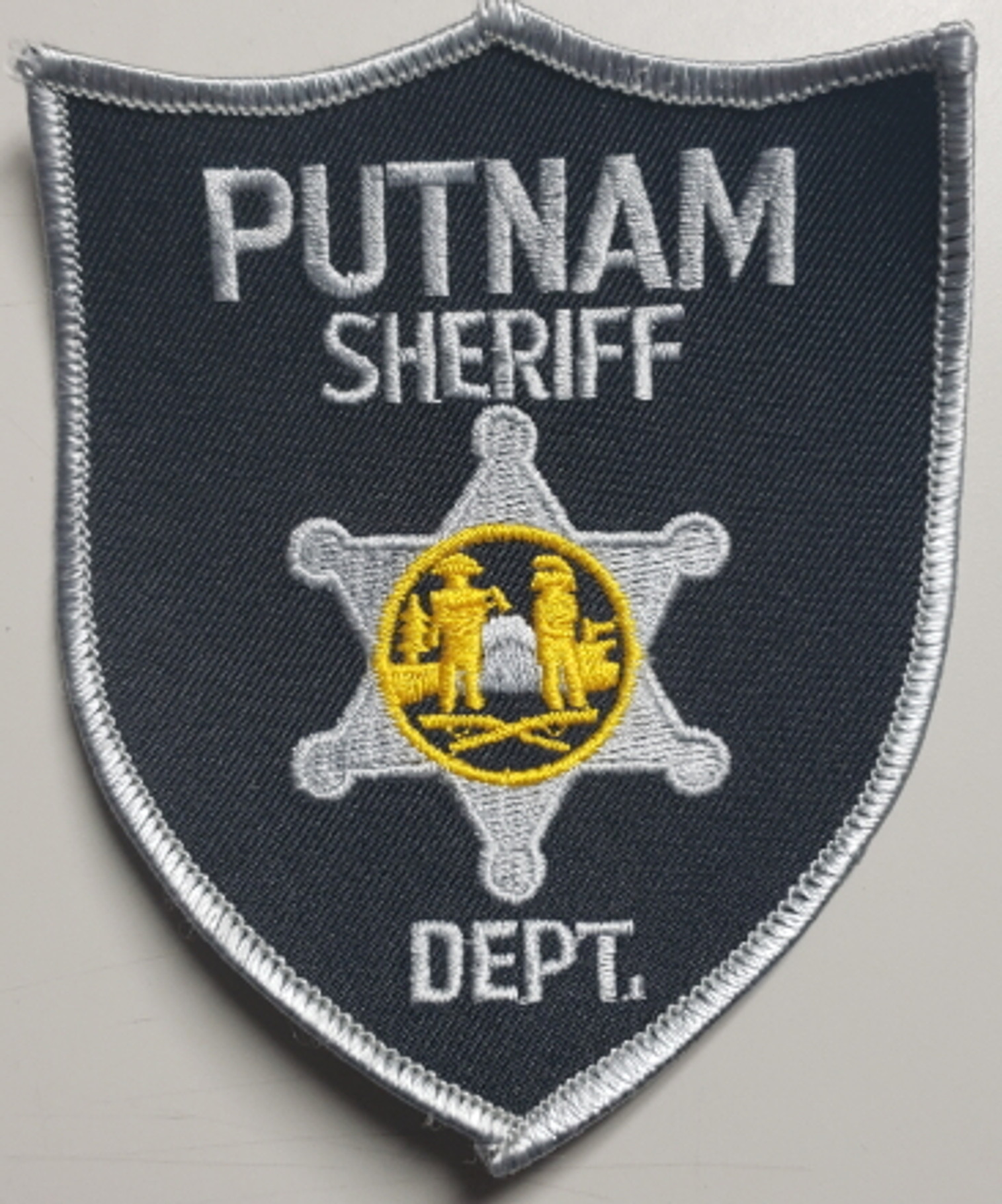 Putnam Sheriff Dept WV Police Patch - SILVER