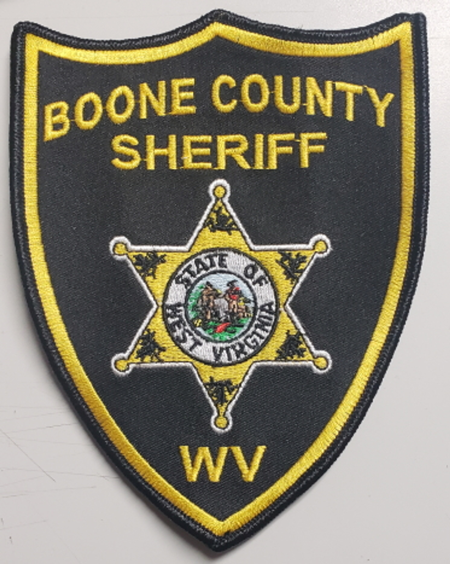 Boone County Sheriff WV Police Patch - GOLD