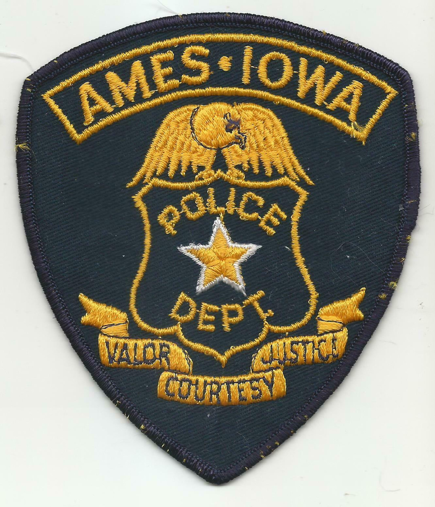 Vintage Ames IA Police Patch