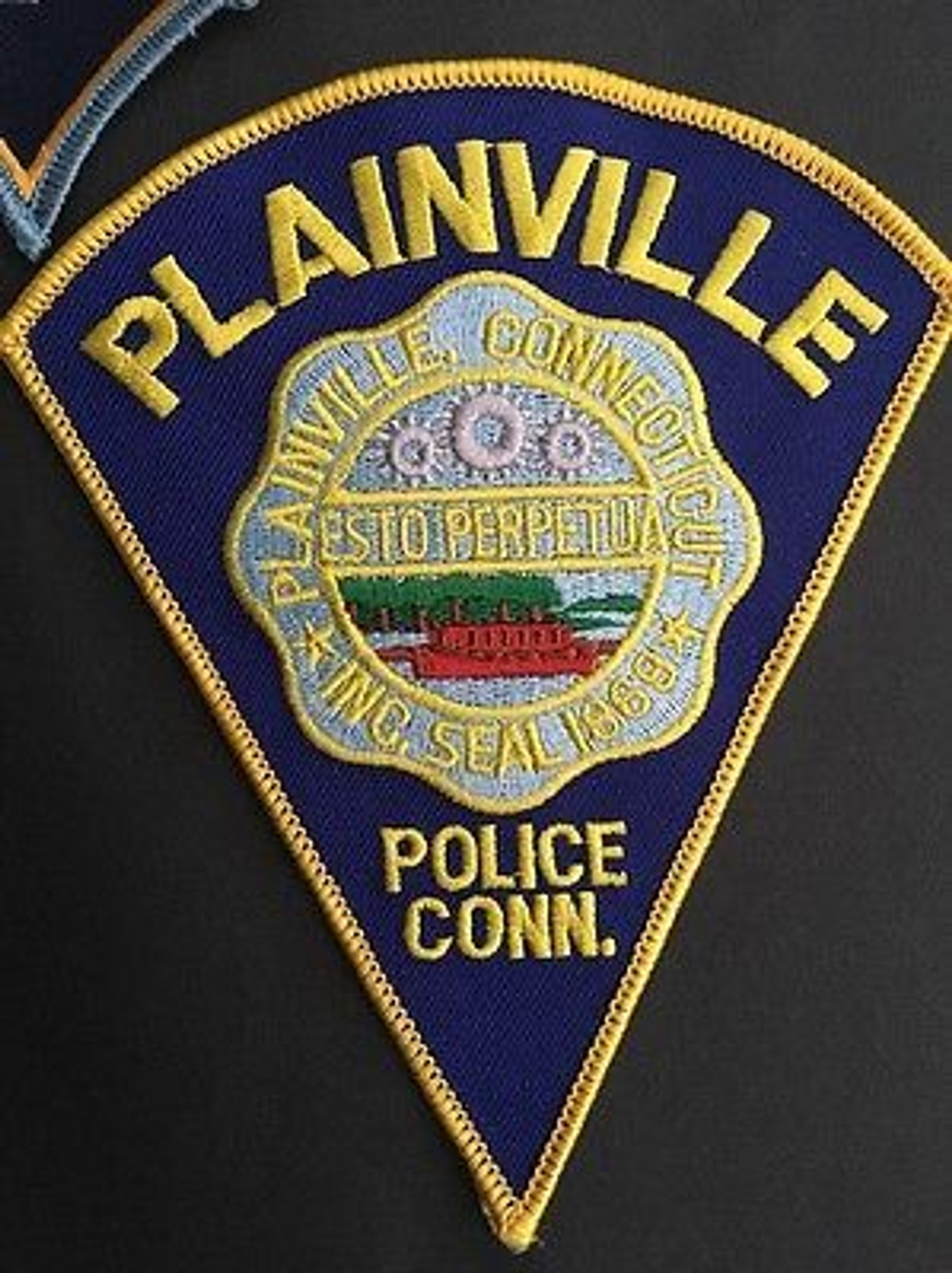 Plainville CT Police Triangle Patch