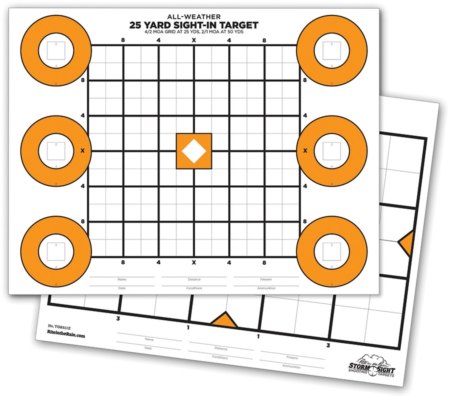 Zeroing Targets 25 pack