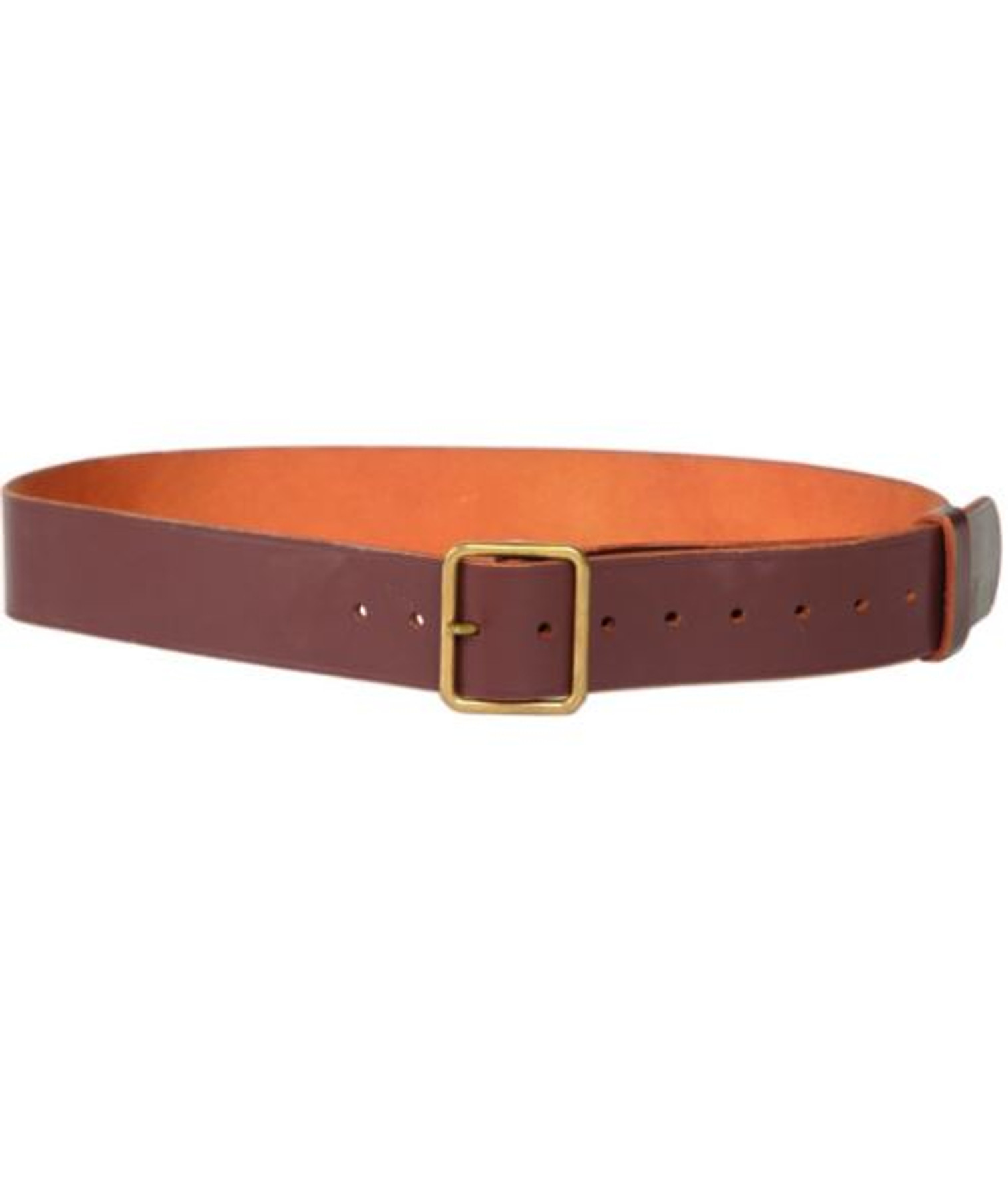Swiss Armed Forces Brown Leather Trouser Belt