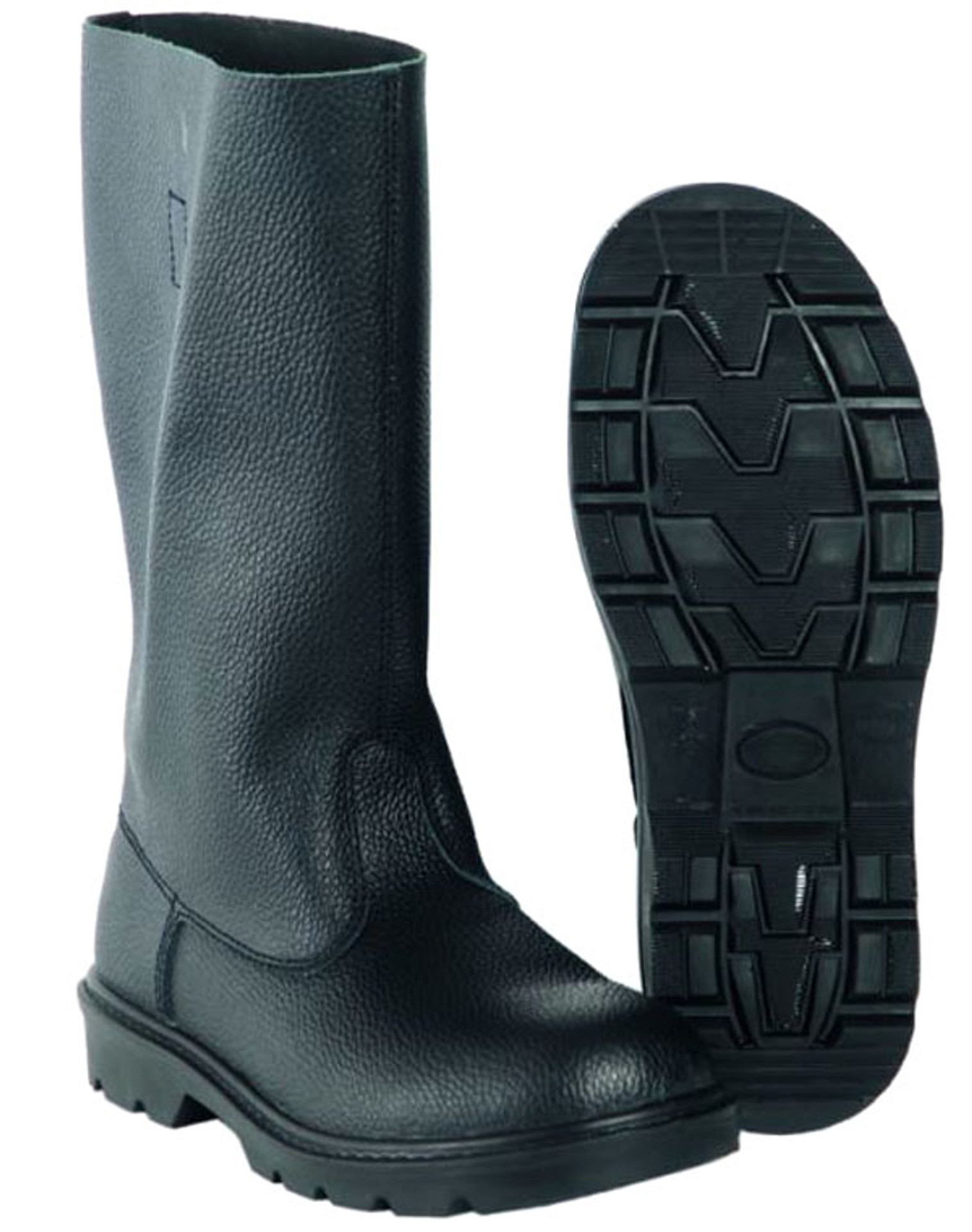 Mil-Tec Black Leather Jack Boots