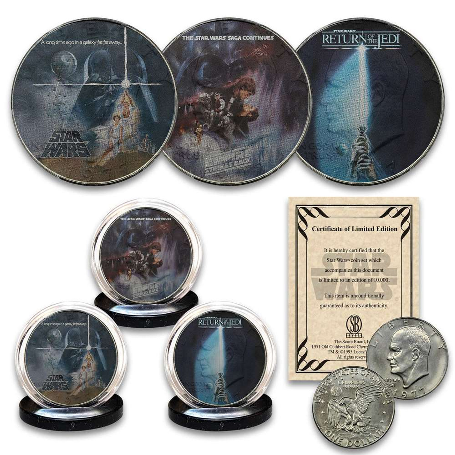 Star Wars Empire Strikes Back And Return Of Jedi Coin Set