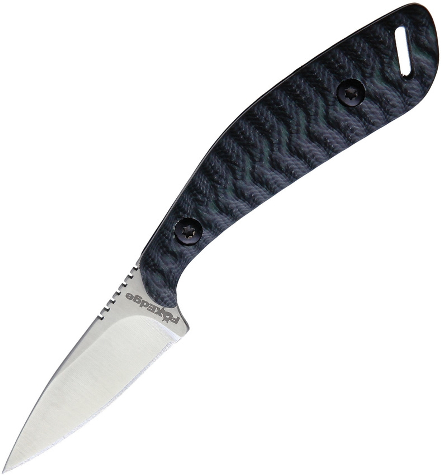 Neck Knife Black/Blue G10