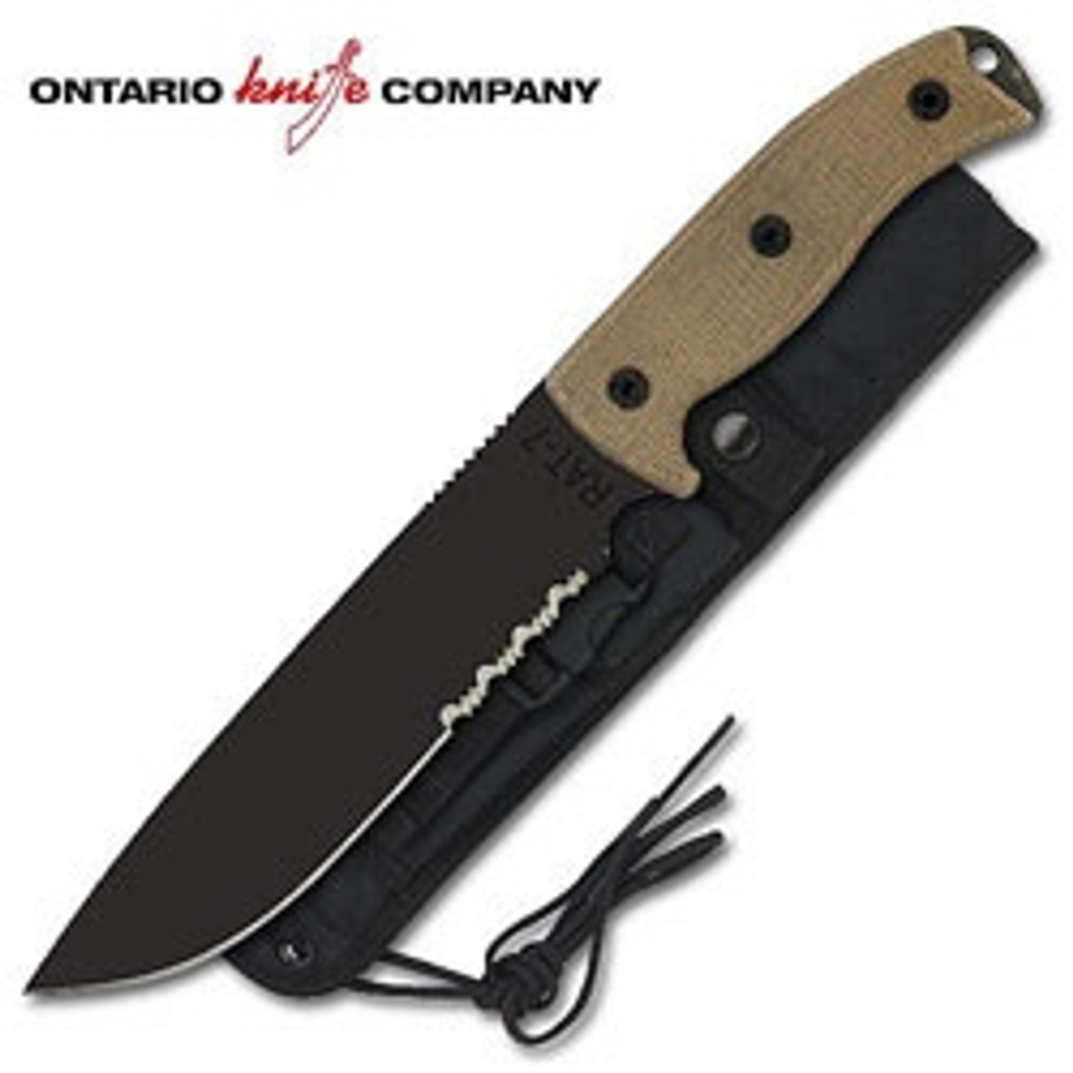 Ontario RAT-7 Serrated Bowie Knife