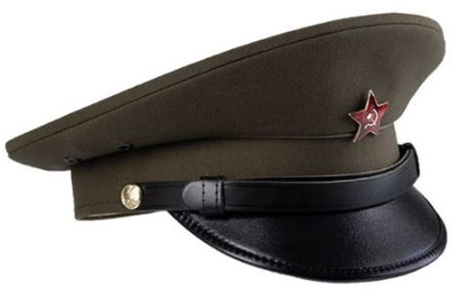  Czech Od Visor Hat W/Red Star