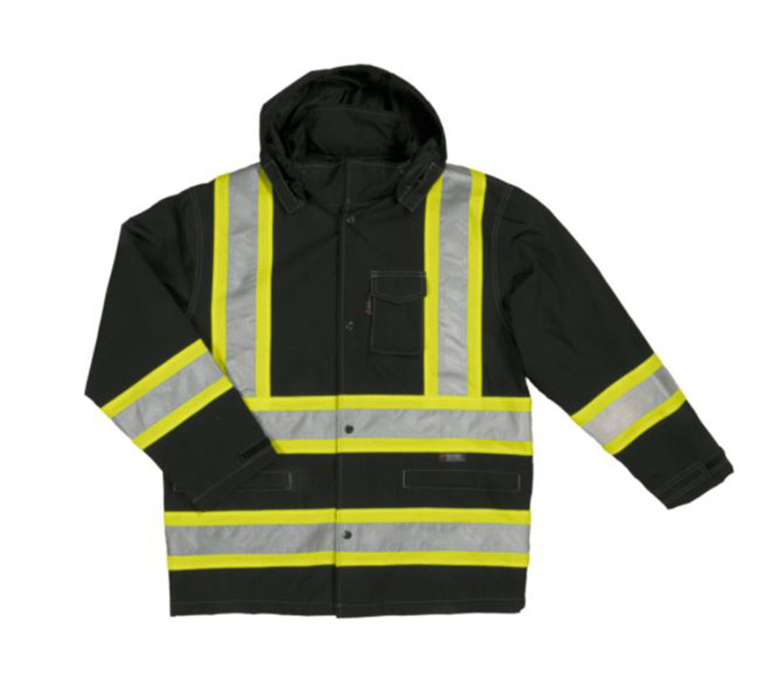 Safety Rain Jacket (Black)