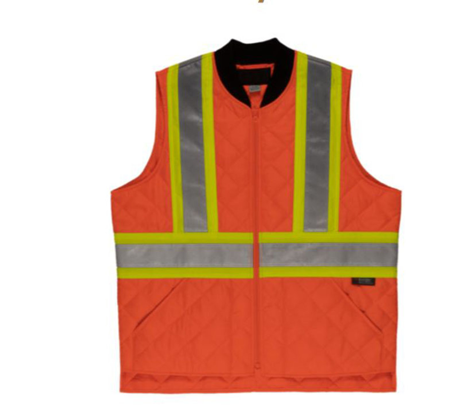 Quilted Safety Vest (Fluorescent Orange) - 2 Pack