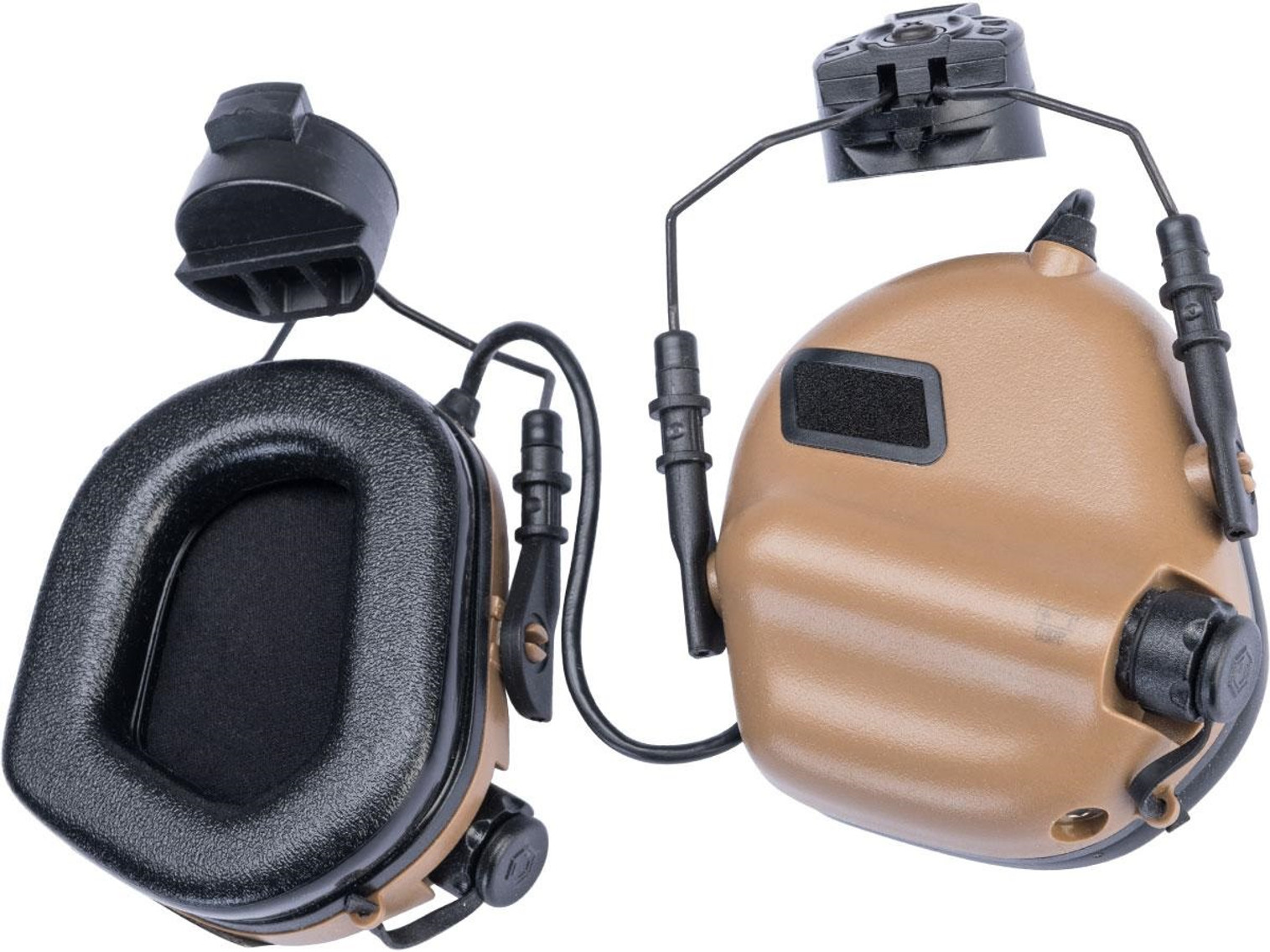 Earmor M31H MOD3 Tactical Communication Hearing Protector for ARC FAST MT Helmets (Color: Coyote Brown)