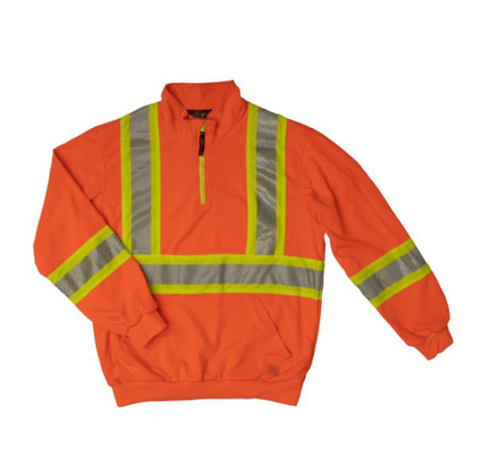 1/4 Zip Safety Pullover (Fluorescent Orange) - 2 Pack