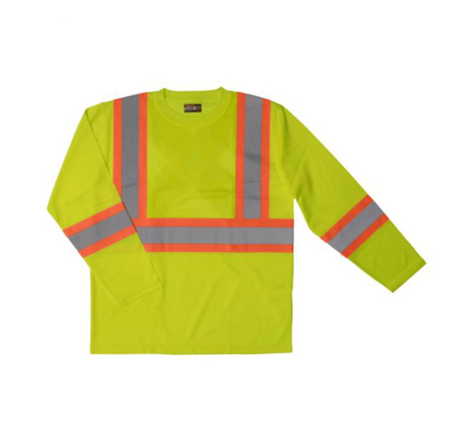 L/S Safety T-Shirt (Fluorescent Green) - Pack of 3