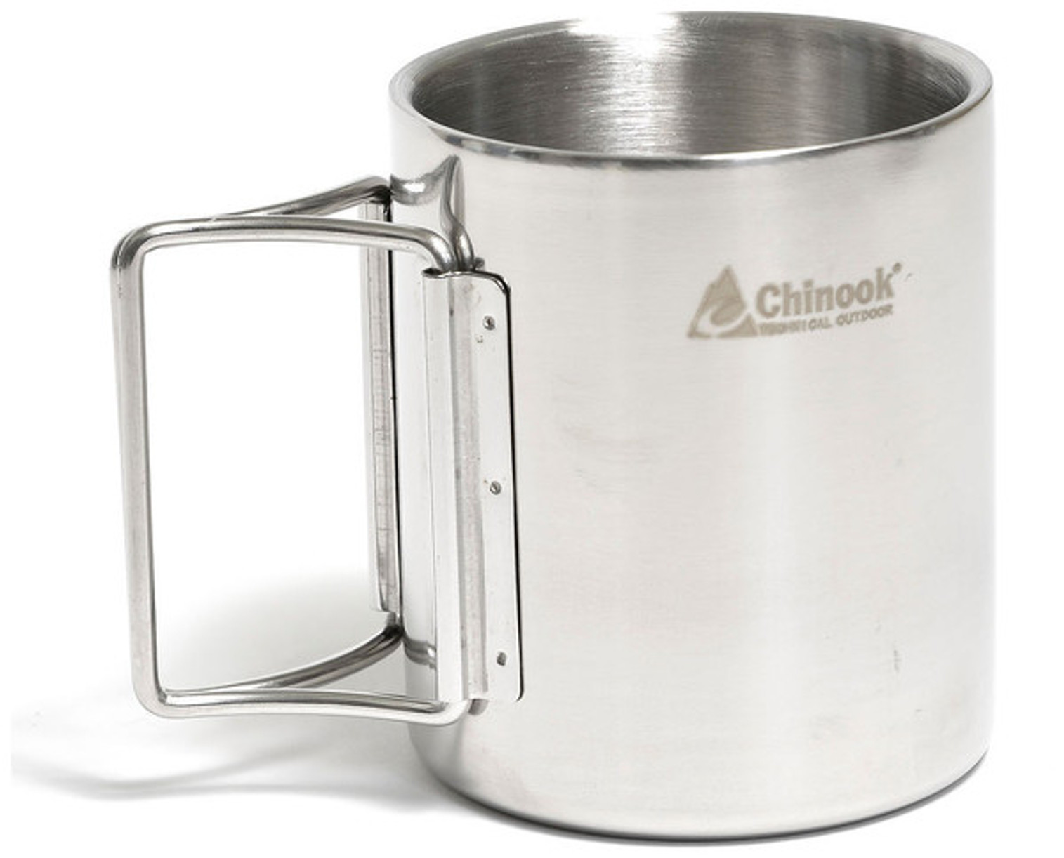 Chinook Timberline Single Wall Stainless Steel Folding Handles Mug