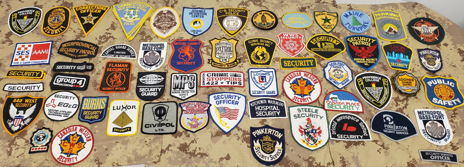 Security and Special Police Patch Lot - 117 Patches