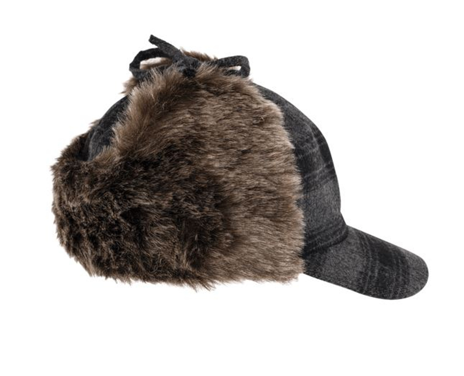 Plaid Fudd Hat (Grey Black Plaid) - 5 Pack