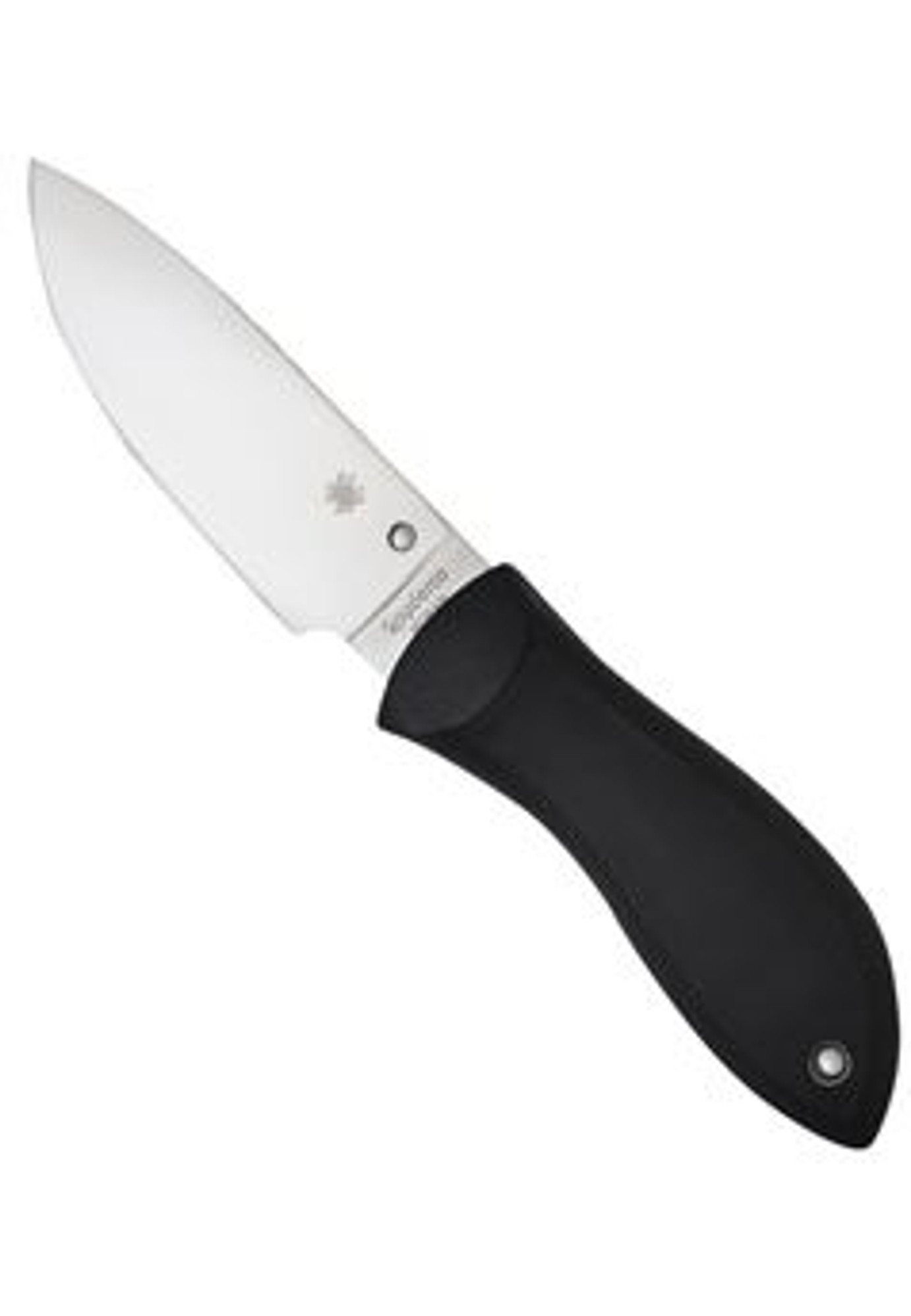 Spyderco Bill Moran Black FRN Kraton Inlay Drop Point Plain