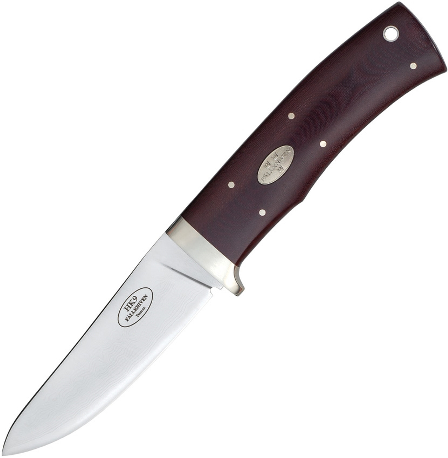 HK9 Fixed Blade Maroon Micarta