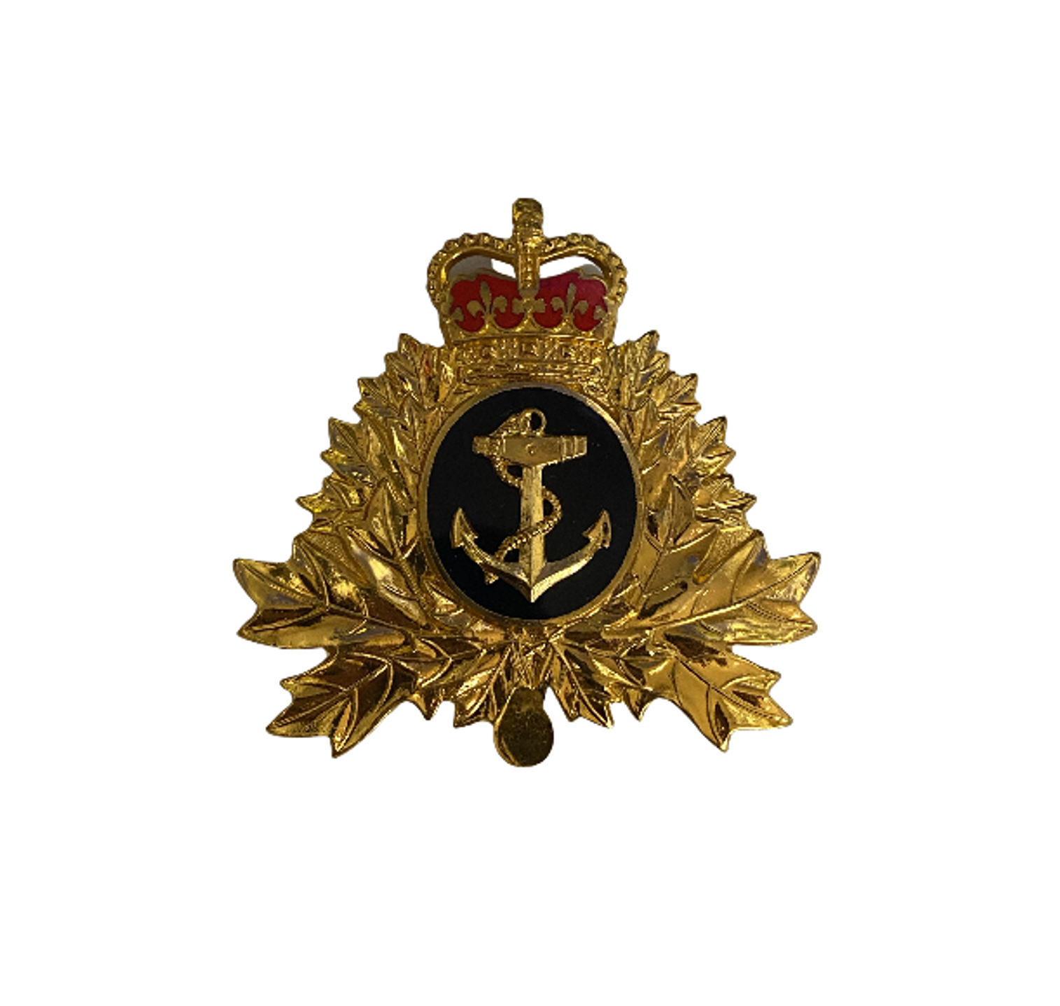 Canadian Forces RCN Navy Enamel Cap Badge