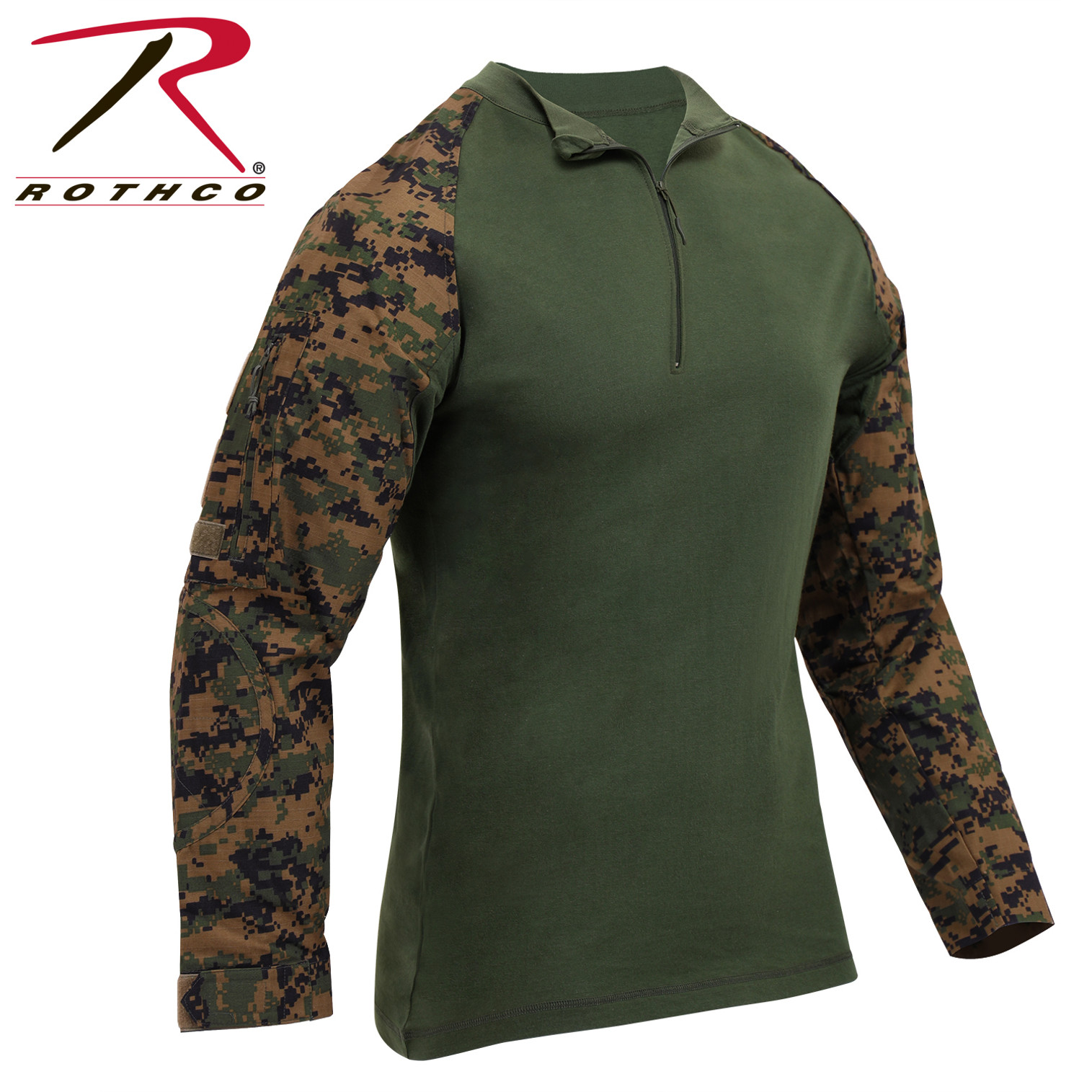 Digital Woodland Camouflage - Military Tactical Lightweight Flame Resistant  Combat Shirt - Galaxy Army Navy