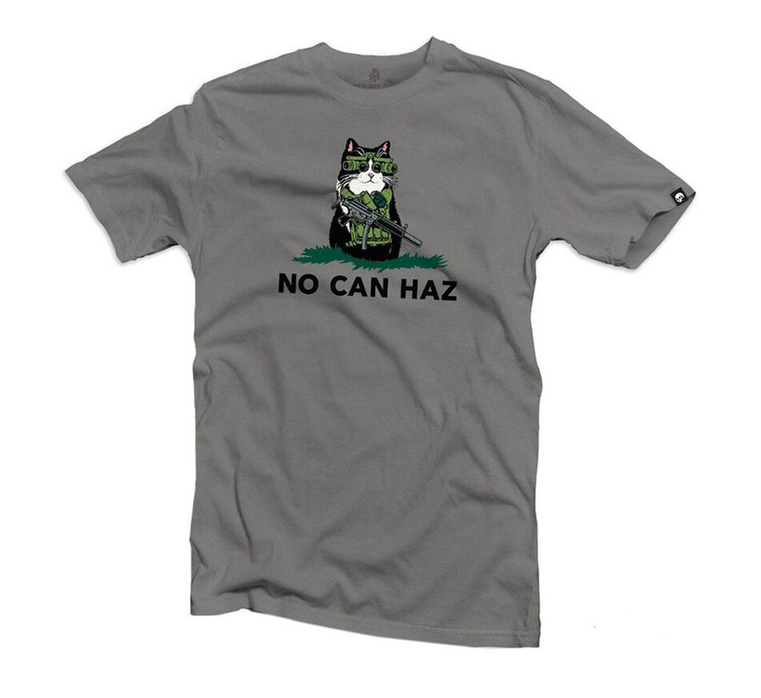 Black Rifle Division "No Can Haz" Shirt (Color: Grey)