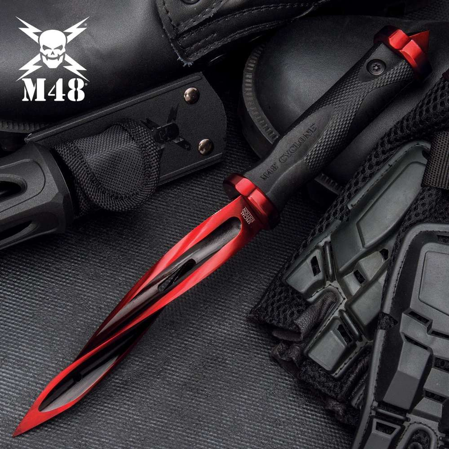 Limited Edition M48 Cardinal Sin Cyclone® Boot Knife w/Vortec Sheath