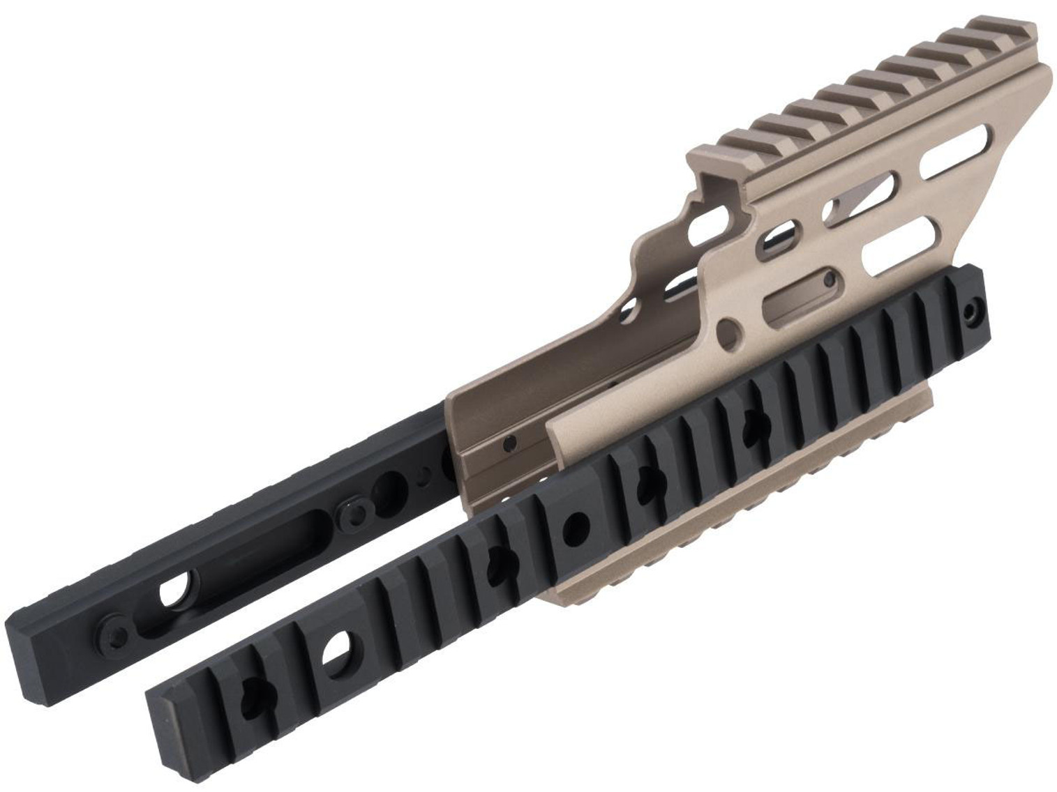 Nitro.Vo Handguard Booster for Tokyo Marui SCAR-L Airsoft New Gen AEG Rifle by Laylax (Color: Dark Earth)