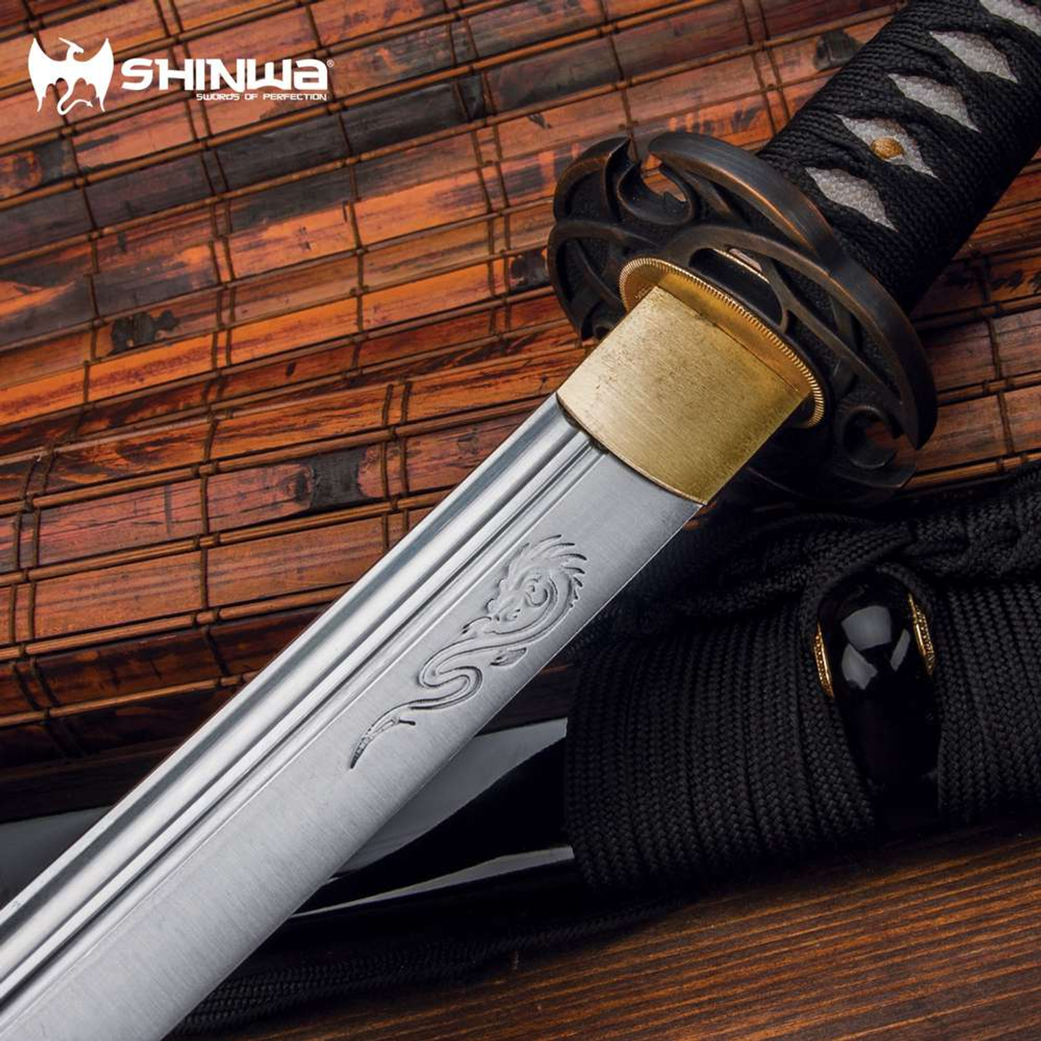 Shinwa Ebony Prince Hand-Forged Katana And Scabbard