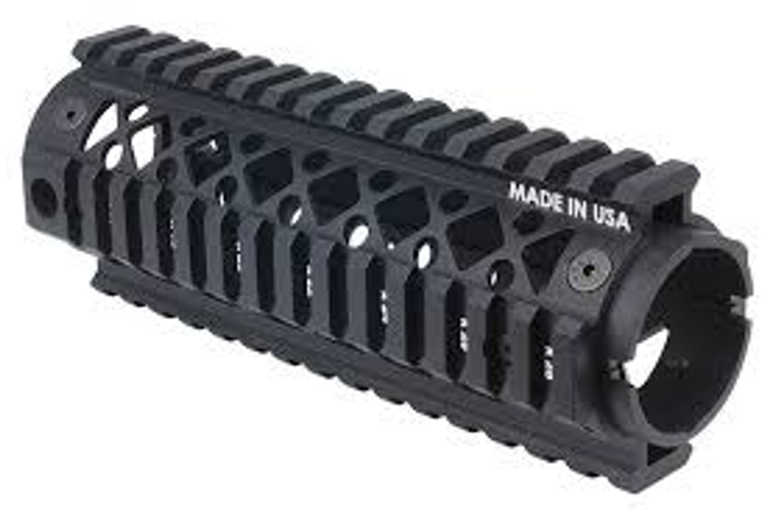AR15 Carbine Length 2Pc Quad Rail Forend Black