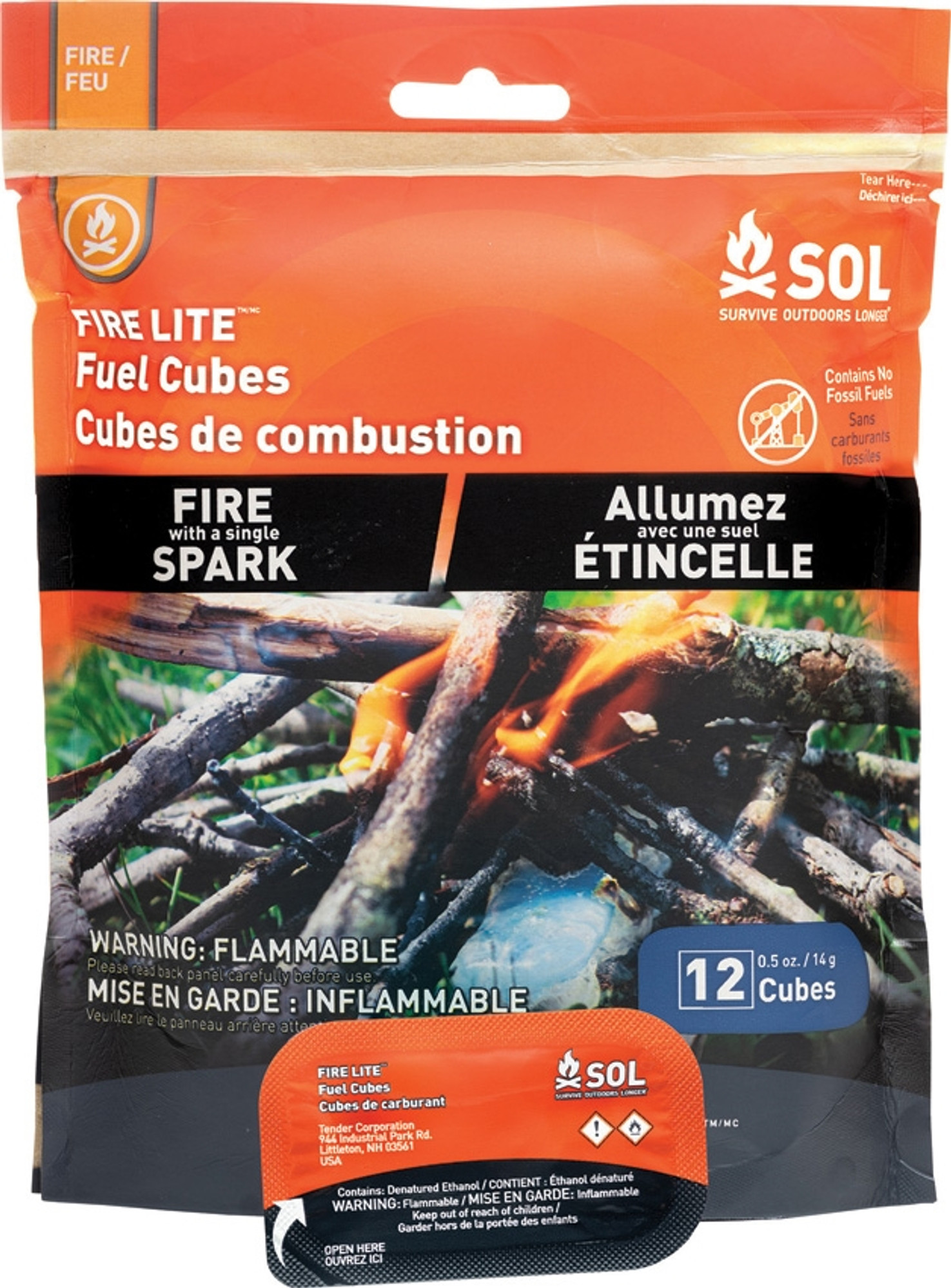 SOL Fire Lite Fuel Cubes