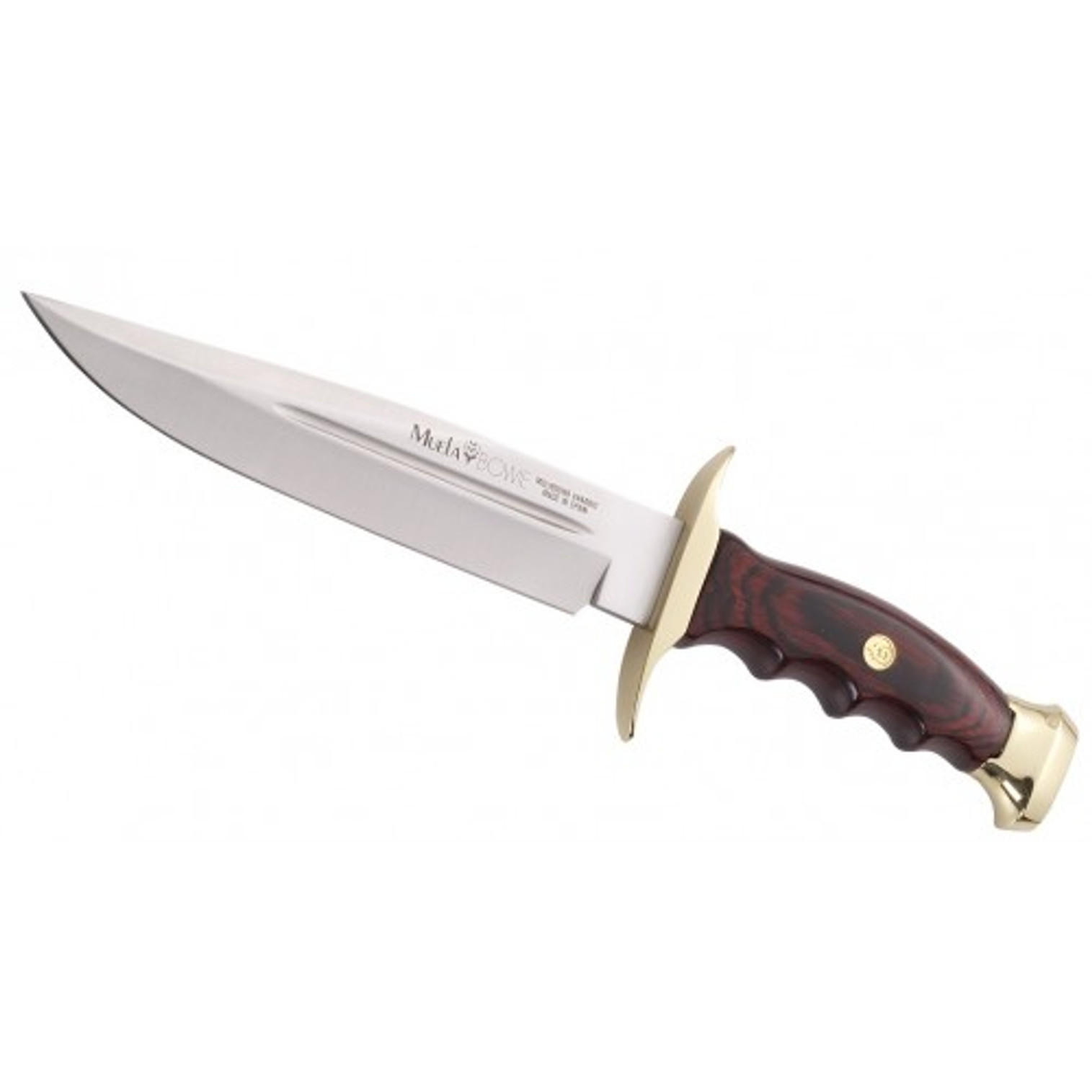 MUELA BW-18L, X50CrMoV15, 7-1/8" Fixed Bowie Blade Knife, Coral Pakkawood Handle