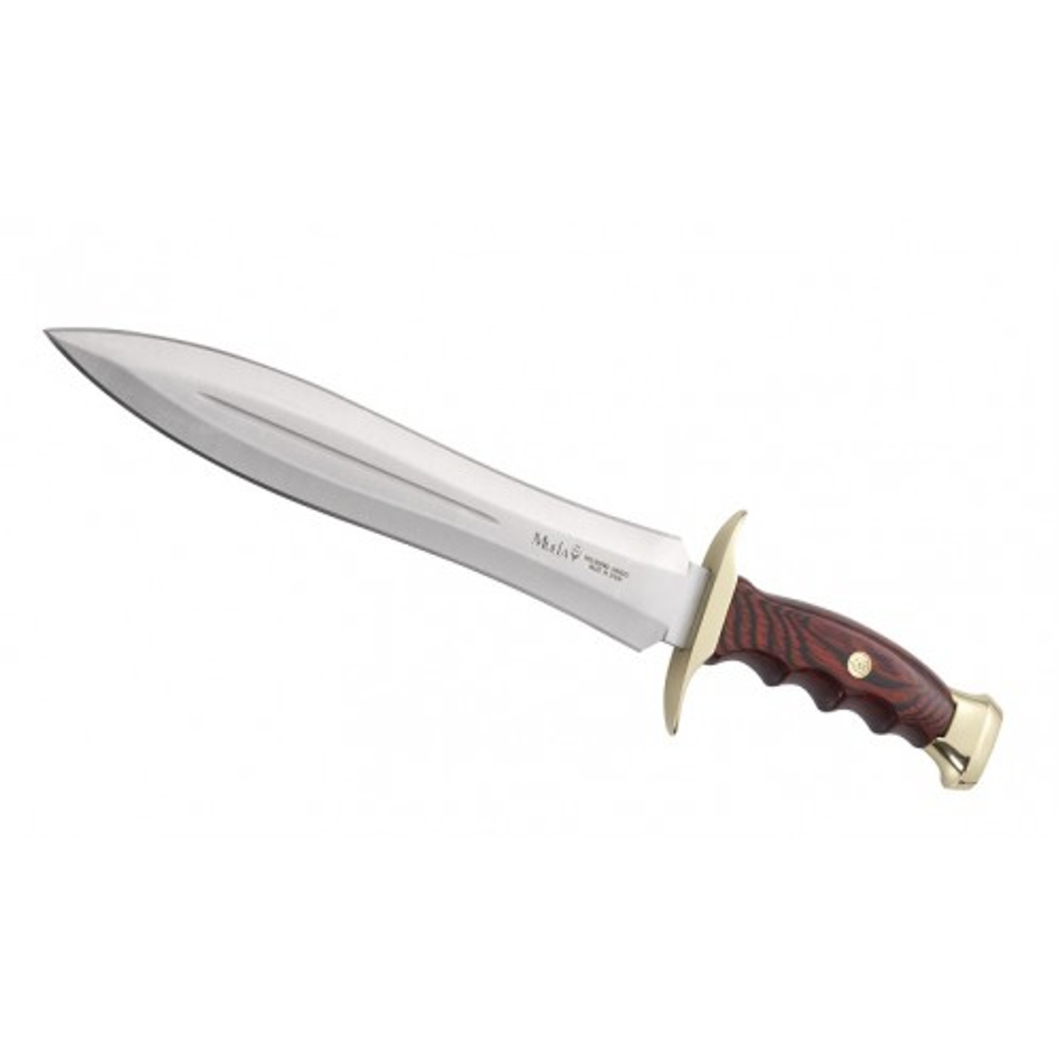 MUELA BW-24, X50CrMoV15, 9-5/8" Fixed Blade Knife, Coral Pakkawood Handle