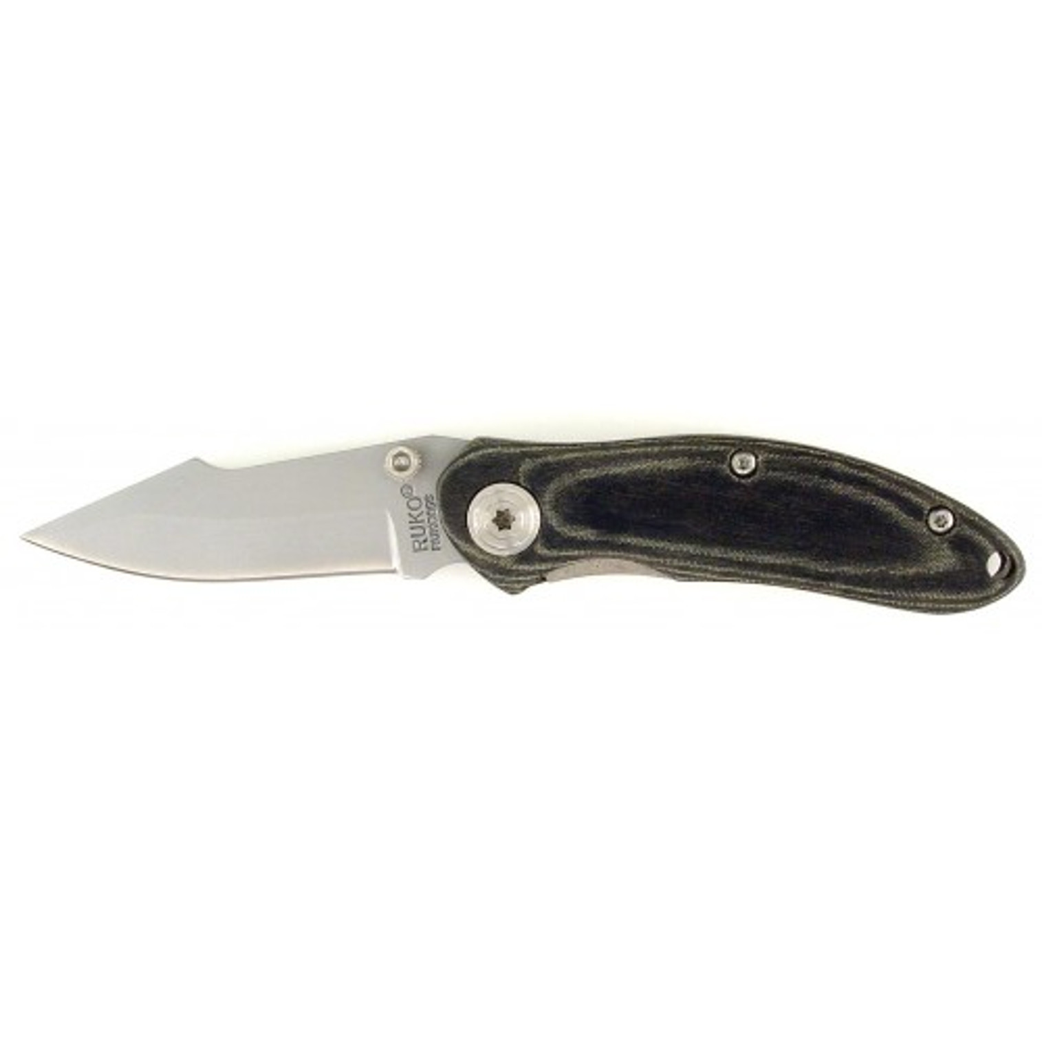 RUKO RUK0056, 420A, 2-1/4" Folding Blade Pocket Knife, Linen Micarta Handle