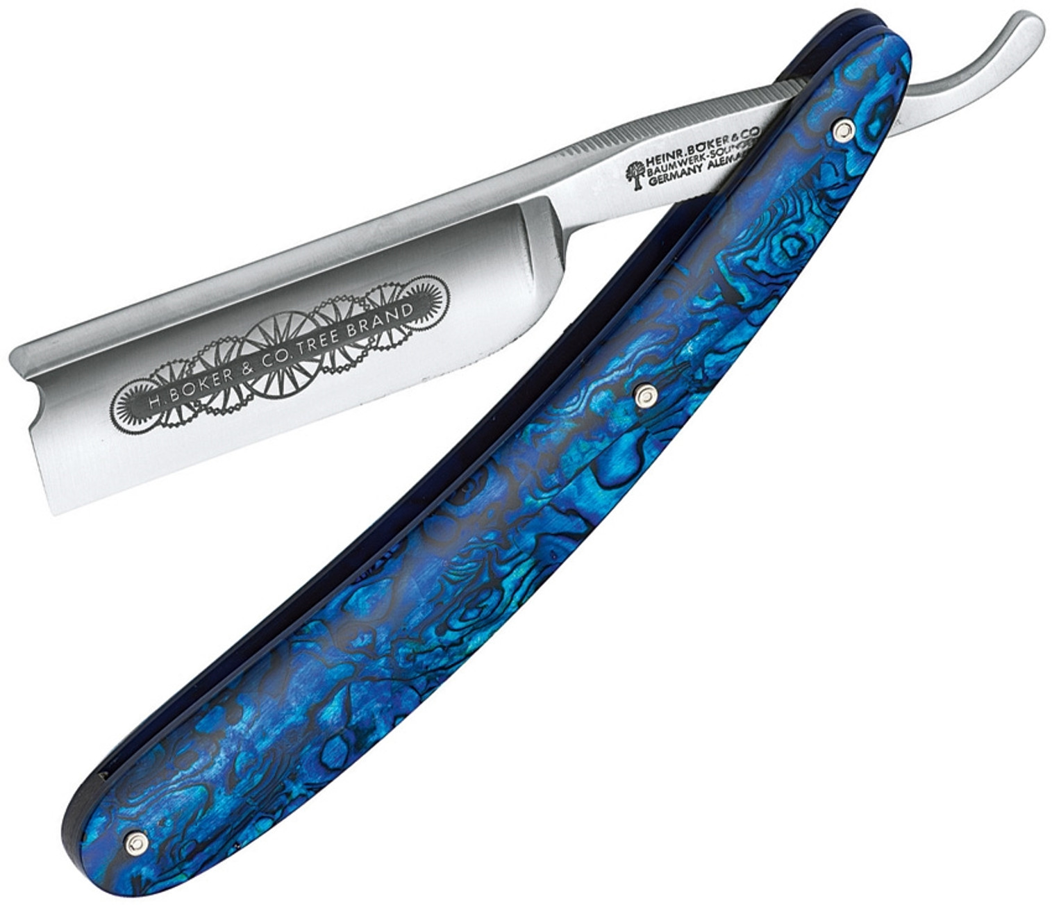 Folding Razor Blue Paua