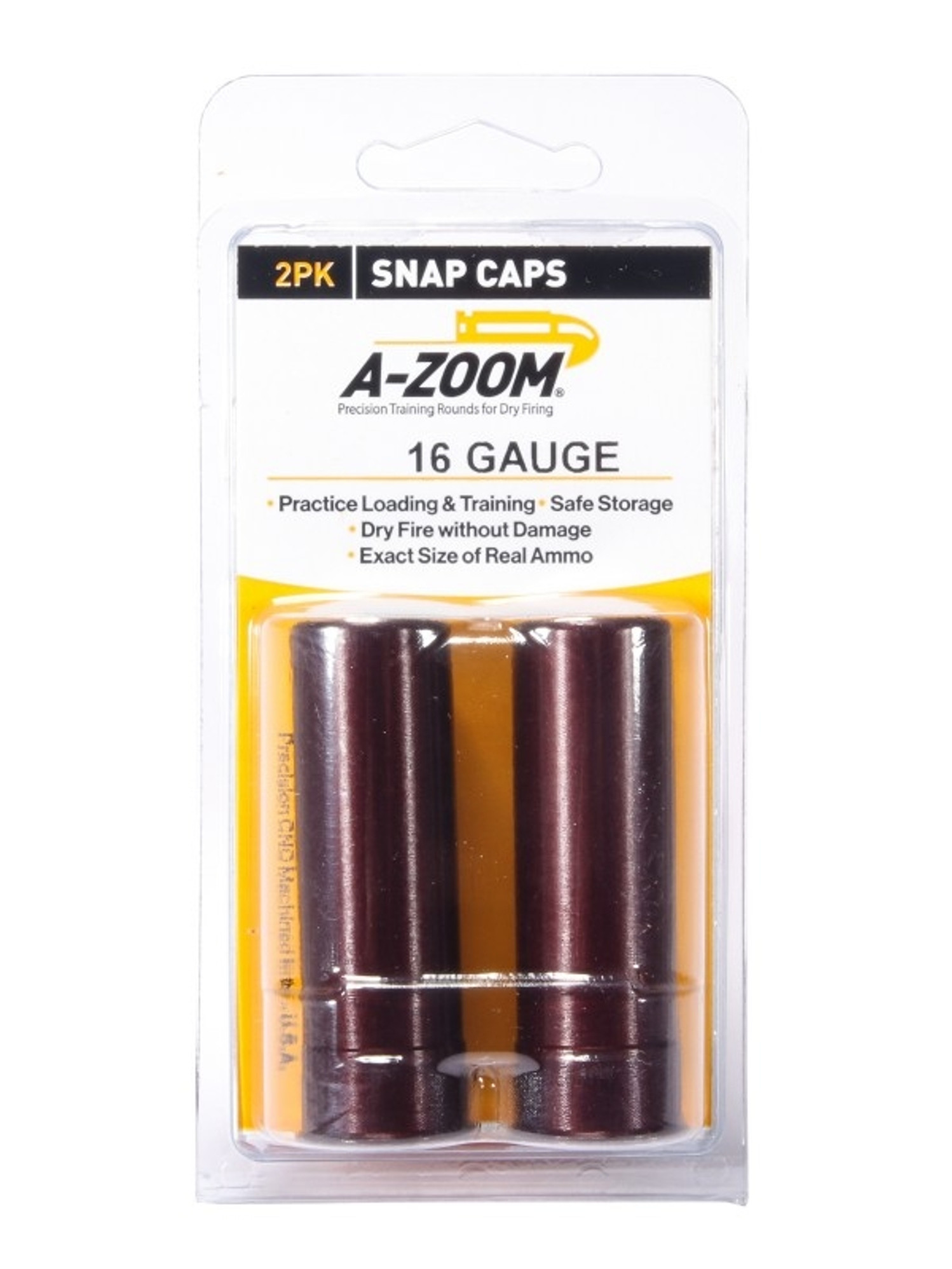 A-Zoom 16 GA Snap Caps 2/Pkg