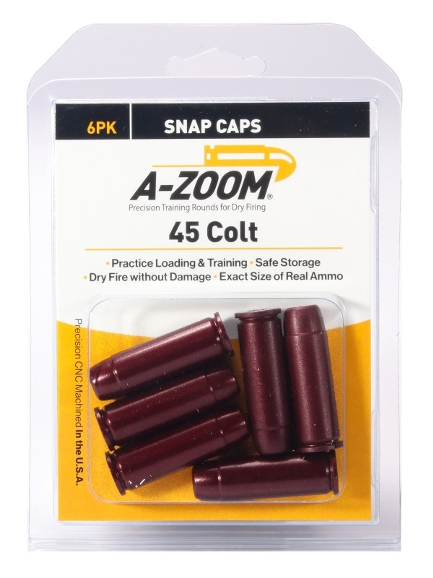 A-Zoom 45 Colt Snap Caps 6/Pkg