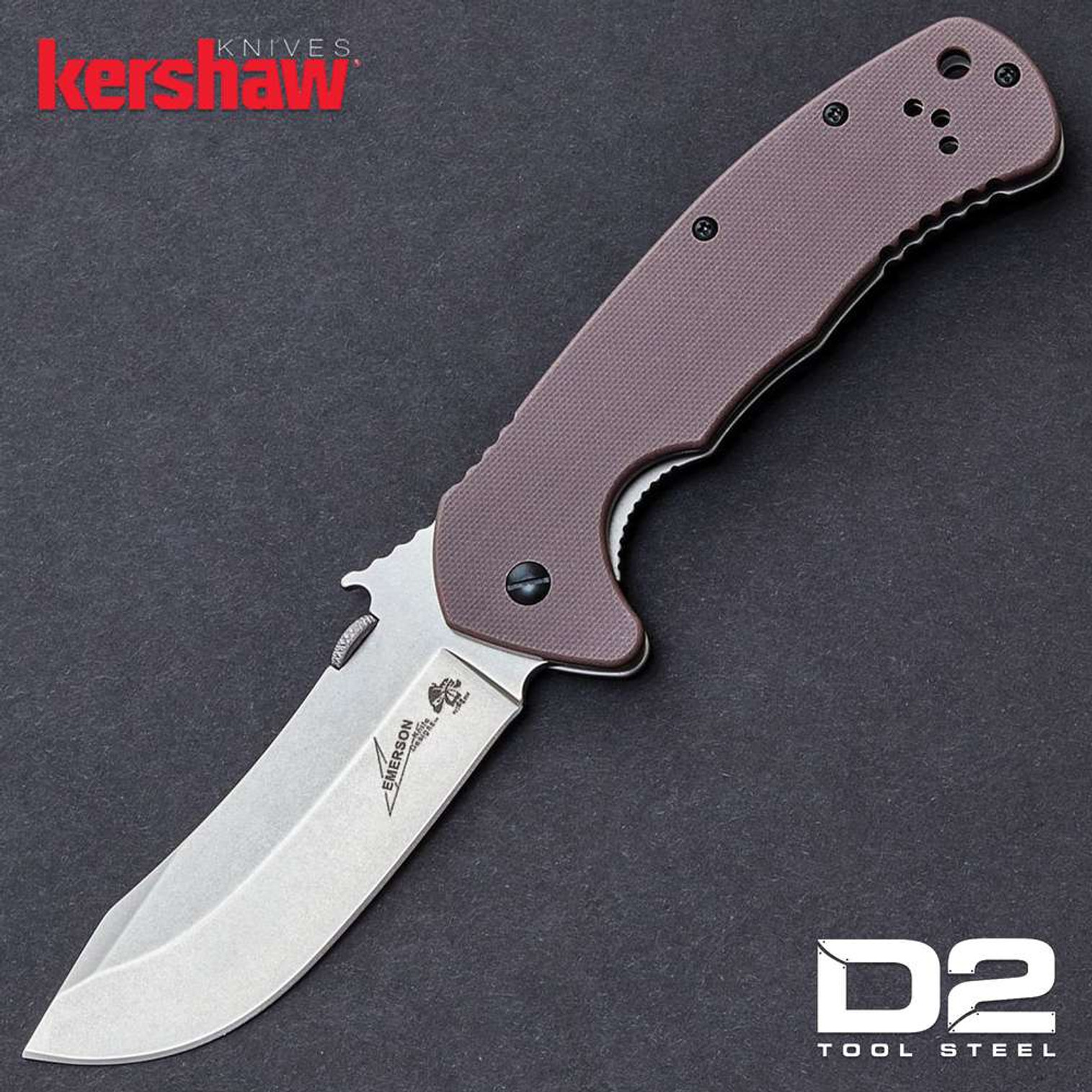 Kershaw Emerson Bushcrafting D2 Pocket Knife