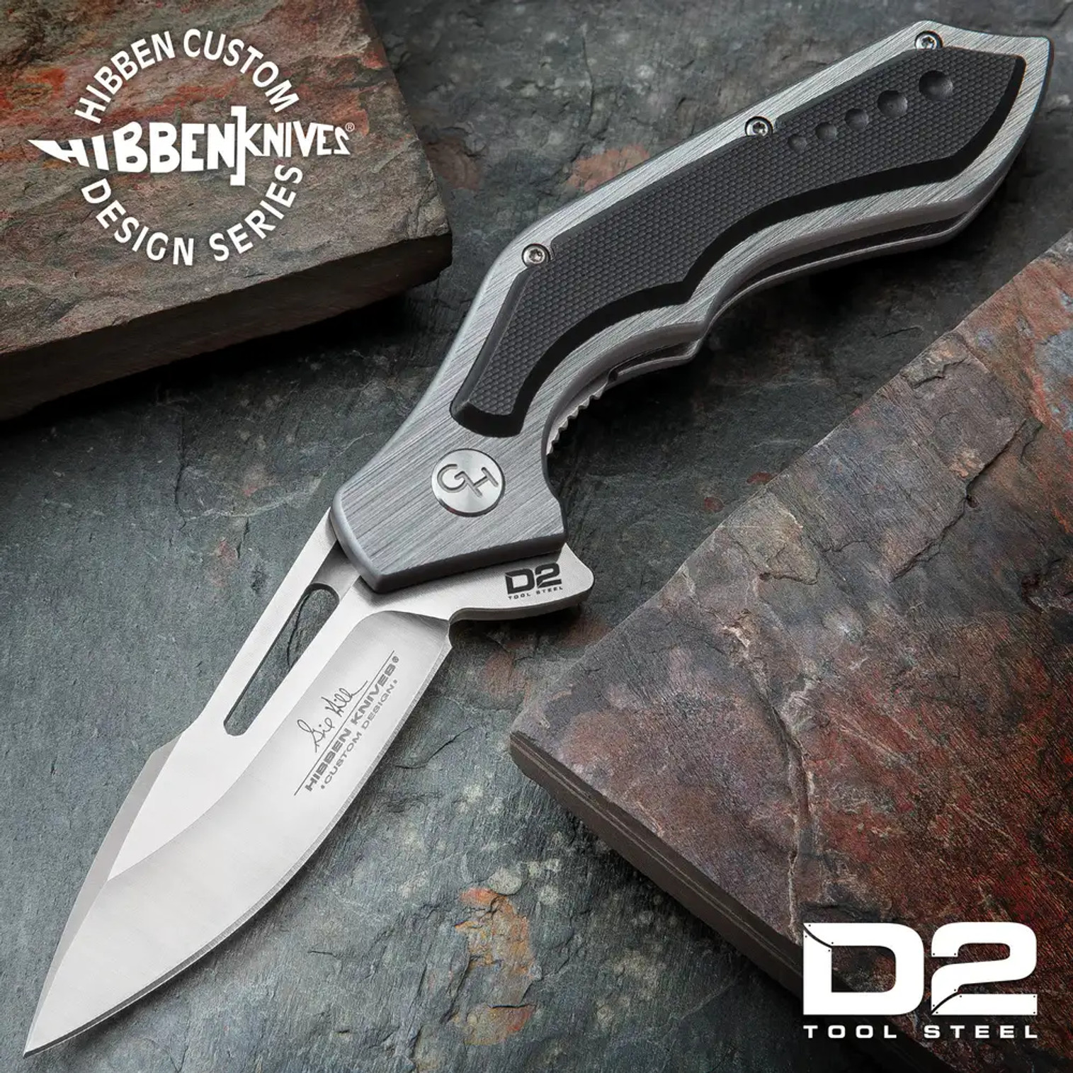 Hibben Hurricane D2 Pocket Knife