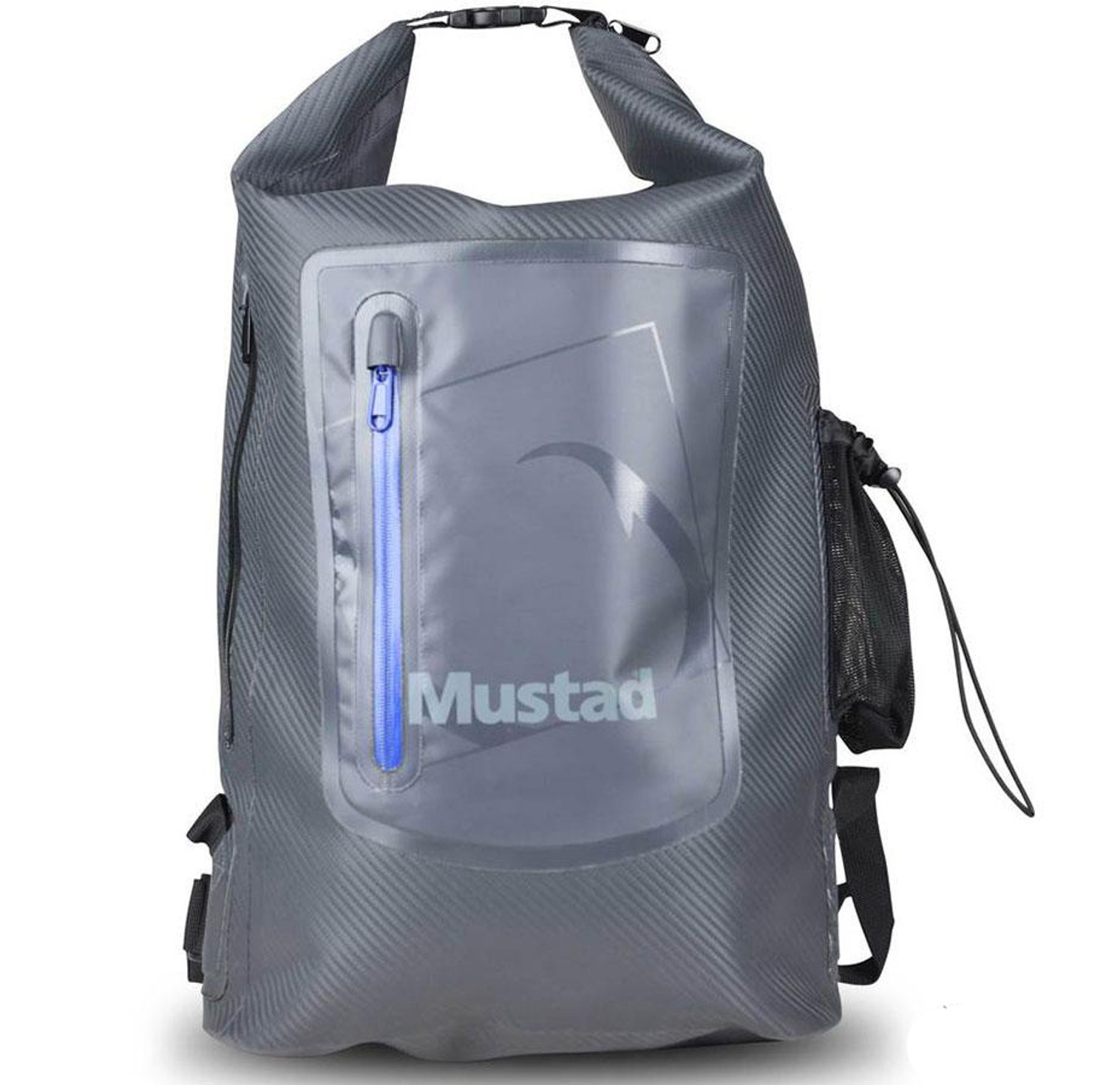 Mustad Fishing Dry Backpack (Size: 30L / Dark Grey - Blue)