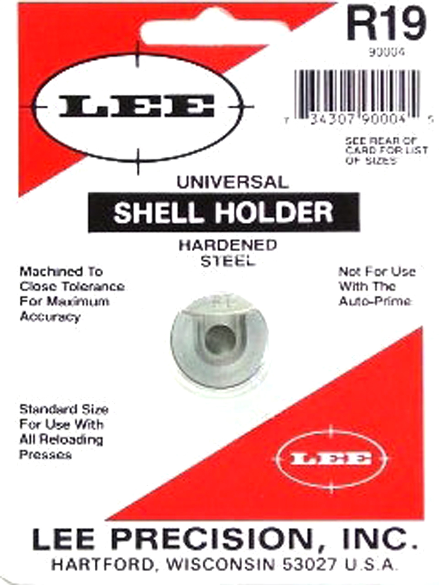 Shell Holder #19 LEE-90004 